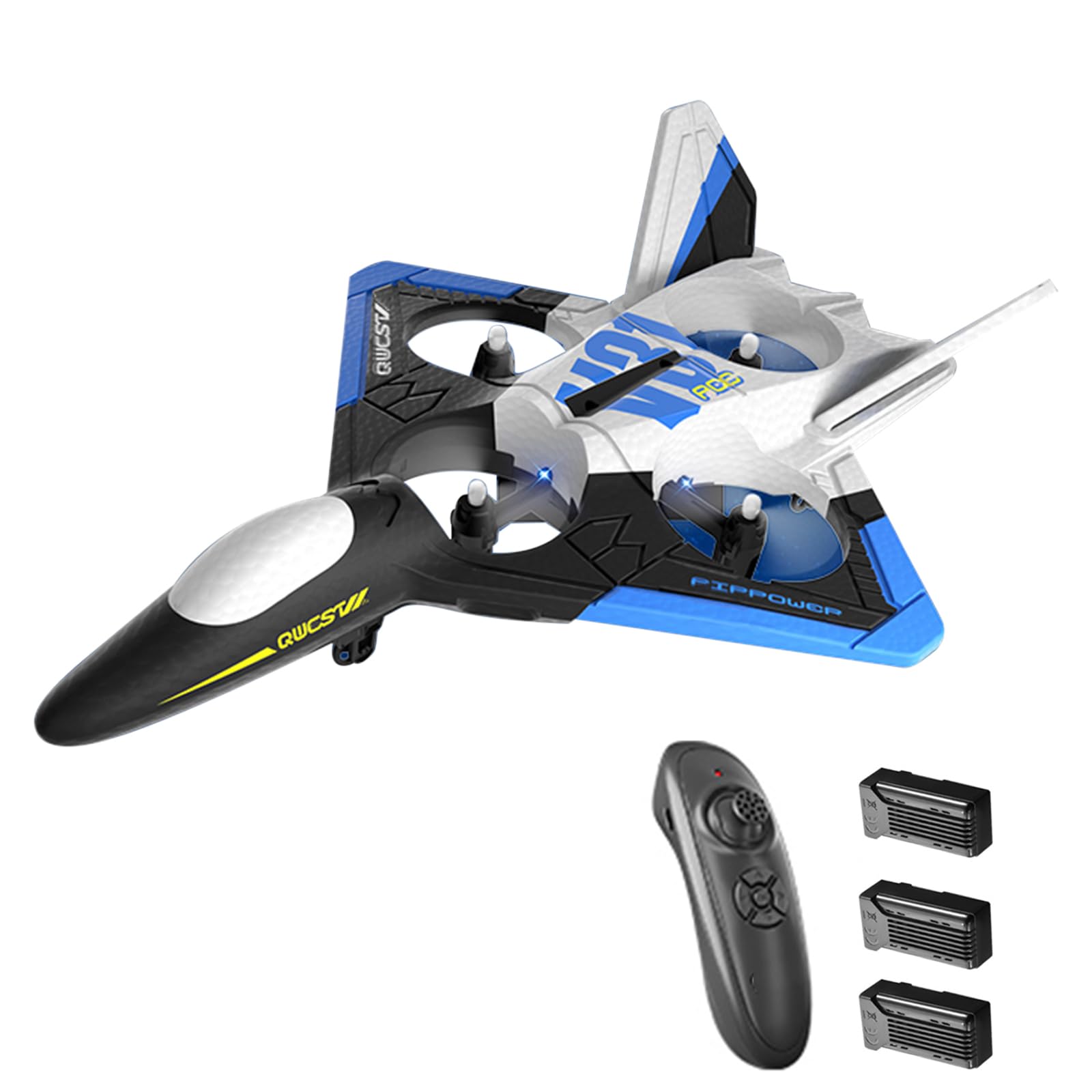 Photo 1 of GoolRC RC Plane with Camera 4K, 6CH RC Airplane, 2.4GHz Remote Control Airplane, Foam RC Glider, Easy to Fly RC Aircraft, V31 RC Jet Fighter with 3D Flips, Gravity Sensing, Headless Mode, 3 Batteries