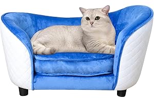 AFBKSS&BB Cat Sofa,Dog Chair,Pet Sofa Bed,Soft Velvet Couch with Removeable Washable Cushion for Puppy