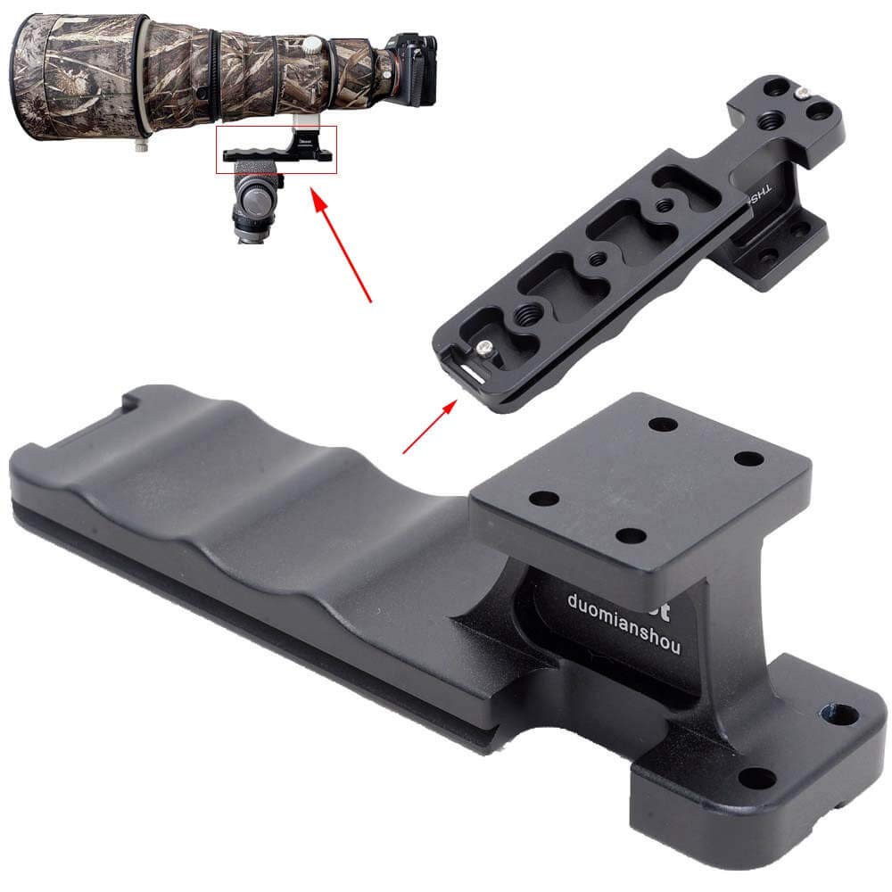 iShoot Tripod Mount Ring Base Stand Lens Collar Replacement Foot Compatible with Sony FE 600 f/4 GM OSS (SEL600F40GM) Sony FE 400 f/2.8 GM OSS (SEL400F28GM), Support Holder w/Arca Swiss Fit Dovetail