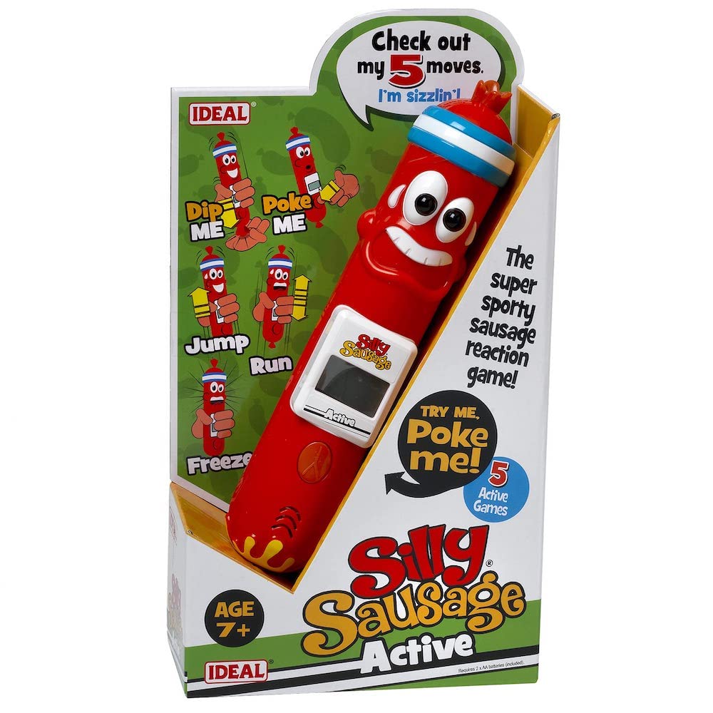 IDEAL | Silly Sausage Active: The super sporty sausage reaction game! | Family Games | For 1+ Players | Ages 7+