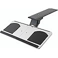 VIVO Adjustable Computer Keyboard and Mouse Platform Tray, Ergonomic Under Table Desk Mount Drawer, MOUNT-KB01