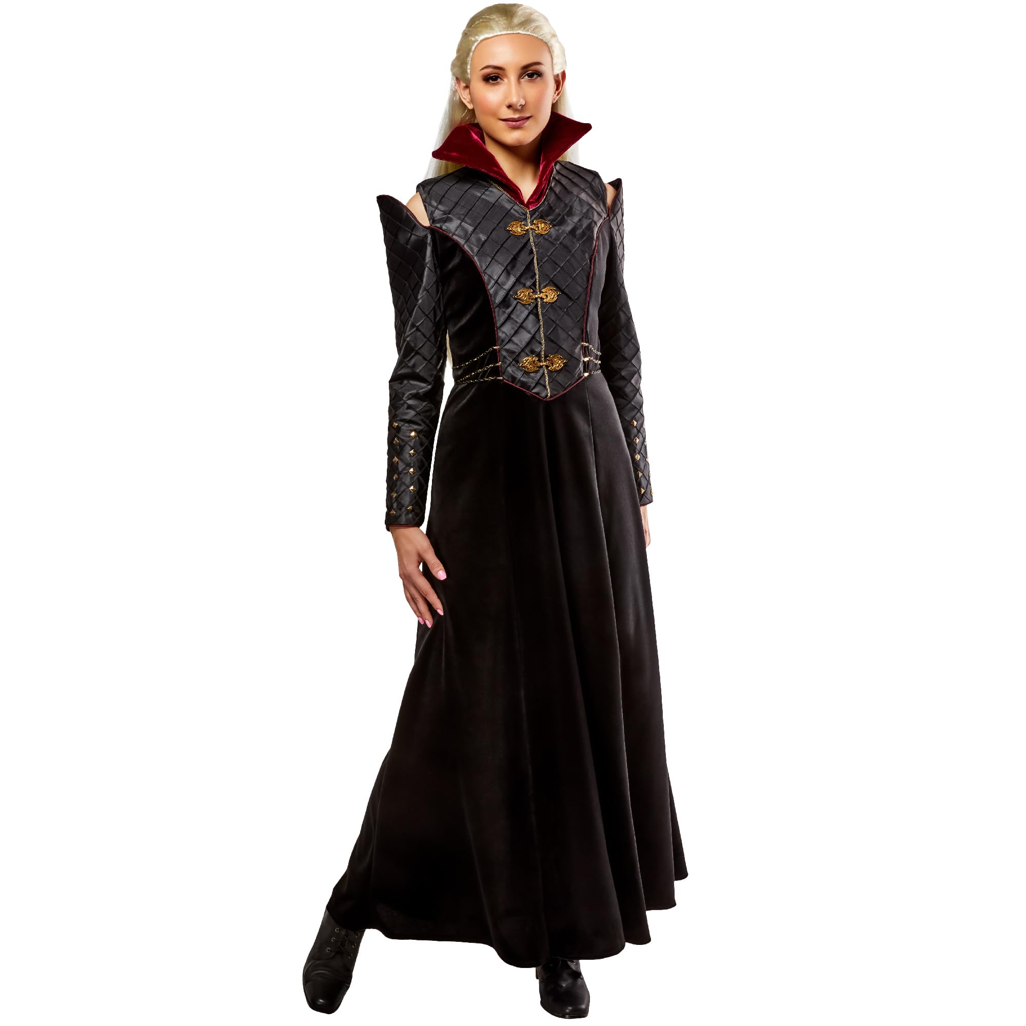 Rubies 1000172S000 Rhaenyra Targaryen Costume Adults Fancy Dress, Black, S Halloween