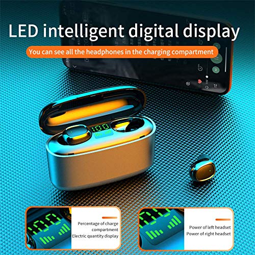 EKUPUZ Wireless Earbuds G5S TWS Bluetooth 5.0 in-Ear Stereo IPX7 Waterproof Wireless Headphones 12Hours Playing Time Bluetooth Earbuds Built-in Mic Twin Mode