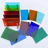 LITMIND 16 Sheets Stained Glass 4x6 Inch Mosaic Tiles Assorted Colors Cathedral view 4