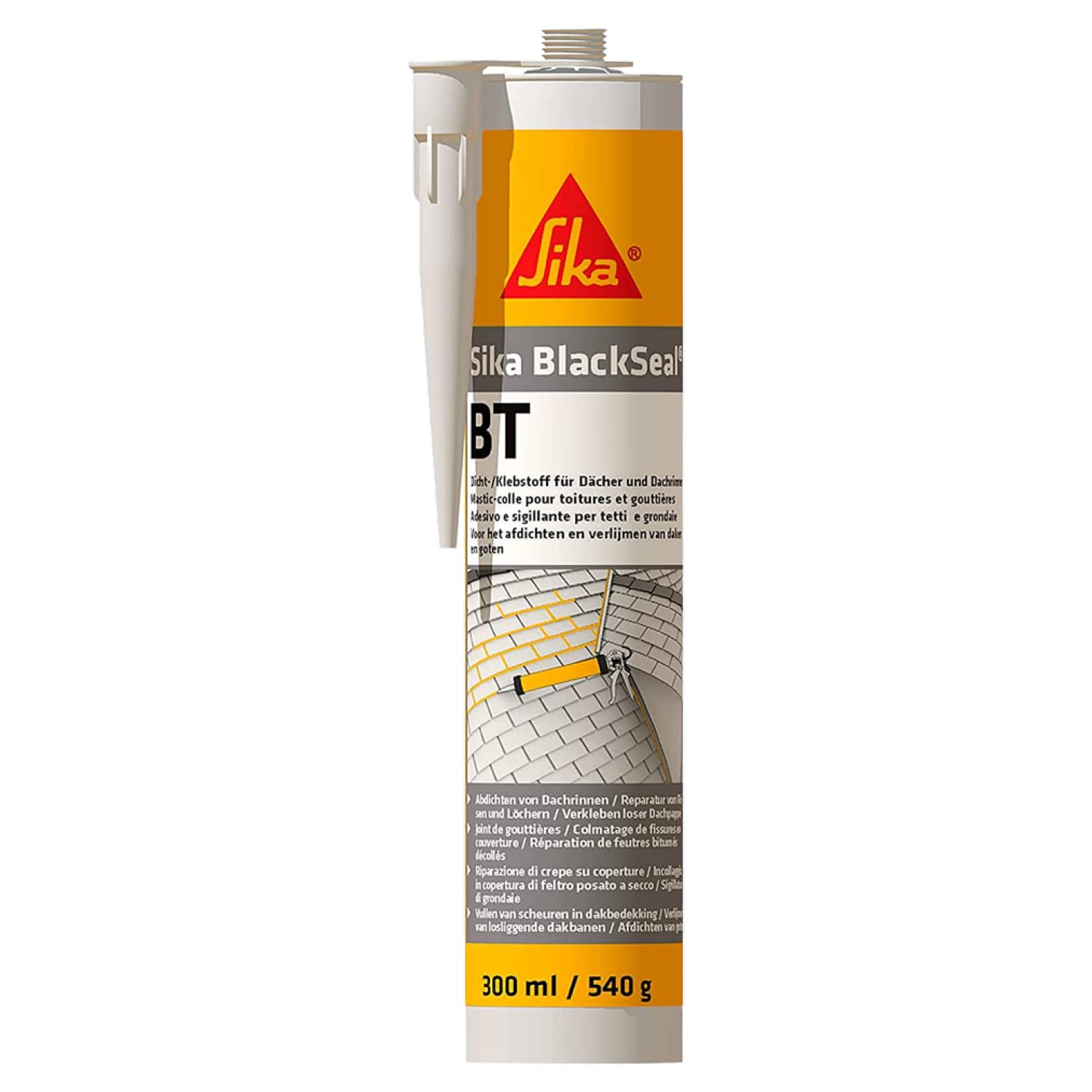 Sika Blackseal BT, Bituminous Sealant for Cover Sealing Fitting, 300 ml, Black 469270