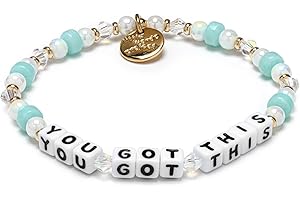 Little Words Project Mother's Day Gifts, The Original Word Bracelet, Made with Colorful Beads and Plated Brass Hardware, Handcrafted Design & Positive Message