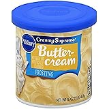 Pillsbury Creamy Supreme Buttercream Flavored Frosting, 16-Ounce (Pack of 8)