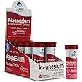 Trace Minerals Magnesium Effervescent - Healthy Heart & Energy Support Supplement - Natural Magnesium Supplement to Aid Healthy Sleep - Gluten-Free Health Supplement - Raspberry, 8 Tubes (80 Servings)