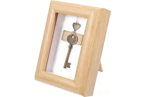 2x3 Mini Shadow Box - Real Glass Front Wooden Small Picture Frames, Display Mini Memories, 3D Keepsakes, Small Artworks, Phot