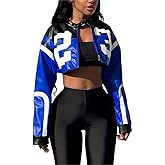 CONCINEROS Women's Faux Leather Jacket Zip Up Cropped Bomber Leather Jacket Women S-XXL