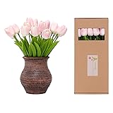 ucky Light Pink Artificial Flowers - 20 Tulips