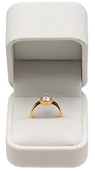 Giftop Velvet Single Ring Box Case Holder for