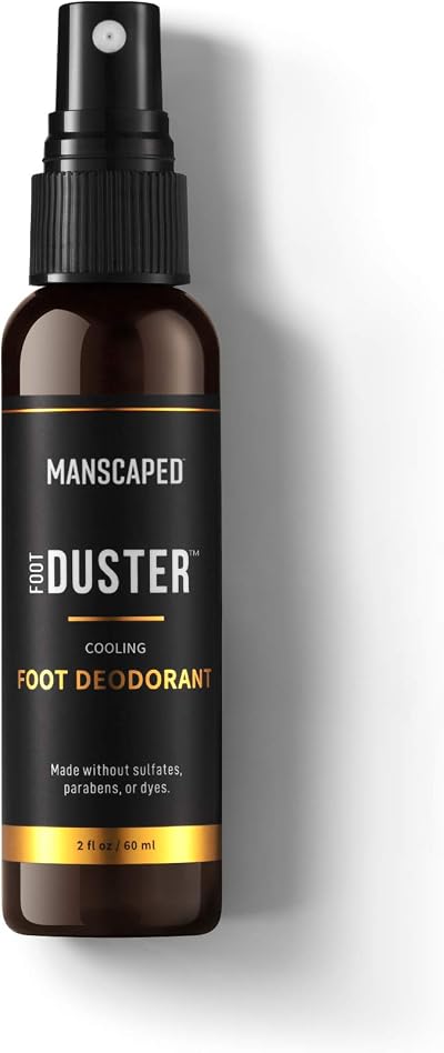 Manscaped The Foot Duster Men's Foot Deodorant Spray with Tea Tree Oil