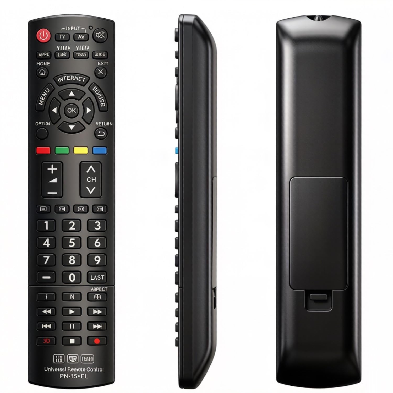 Universal Replacement Lost Remote Control for Almost All Panasonic and Smart TV N2QAYB000485 N2QAYB000100 N2QAYB000221 N2QAYB00048 PN-15+EL