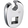 HARFINGTON Drive Crowfoot Wrench 3/8" Drive 8mm Metric Fractional Crowfoot Flare Nut Wrench 40Cr Chrome Plated Open End Crowfoot Wrench for Mechanics Automotive Repair Work