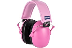 TacGuru 130 Solid Color Edition, Kids Ear Protection Earmuffs, Hearing Protection for Kids, One Size for 3-16 Yr Old