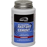 Patch Rubber Company 16451 Fast-Dry Self-Vulcanizing Cement, 8 Ounces | For Dual or Heat Cure Patches, Patch Plugs, Plug Stems, Bow Tie Inserts, Repair Inserts, Balance Pads on Radial or Bias Tires