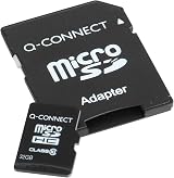 Q-Connect 32GB MicroSD Card Class 10 SDHC 45MB/s with SD Adapter view 2