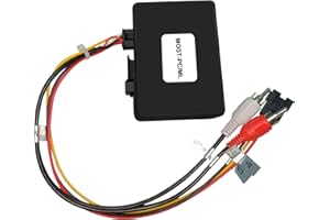 PONSKOY Fiber Decoder for Mercedes, Optical Box Most Adapter for Porsche 911 Boxster Cayenne Cayman, Optic Car Radio Stereo Audio Converter Amplifier Replacement for VW Touareg ML GL SLK CLS R E S Series