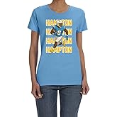 Blue Los Angeles Omarion Hampton Text Pic Womens T-Shirt