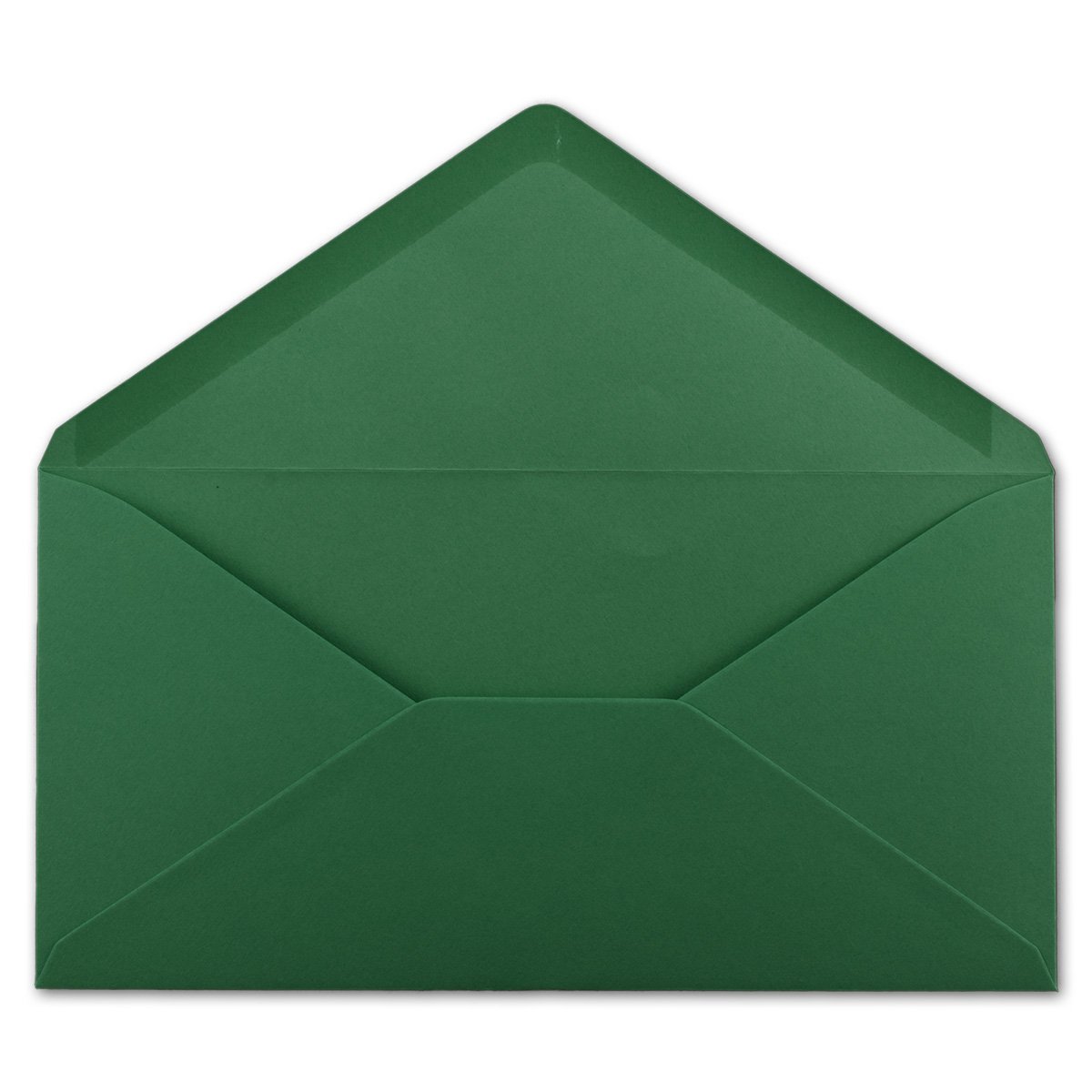 Karten und Co. 50x DIN Envelopes Dark Green 220 x 110 mm 120 g/m² Nassklebung Your Glüxx Agent Post in Envelopes Without Window Christmas Card Invitations