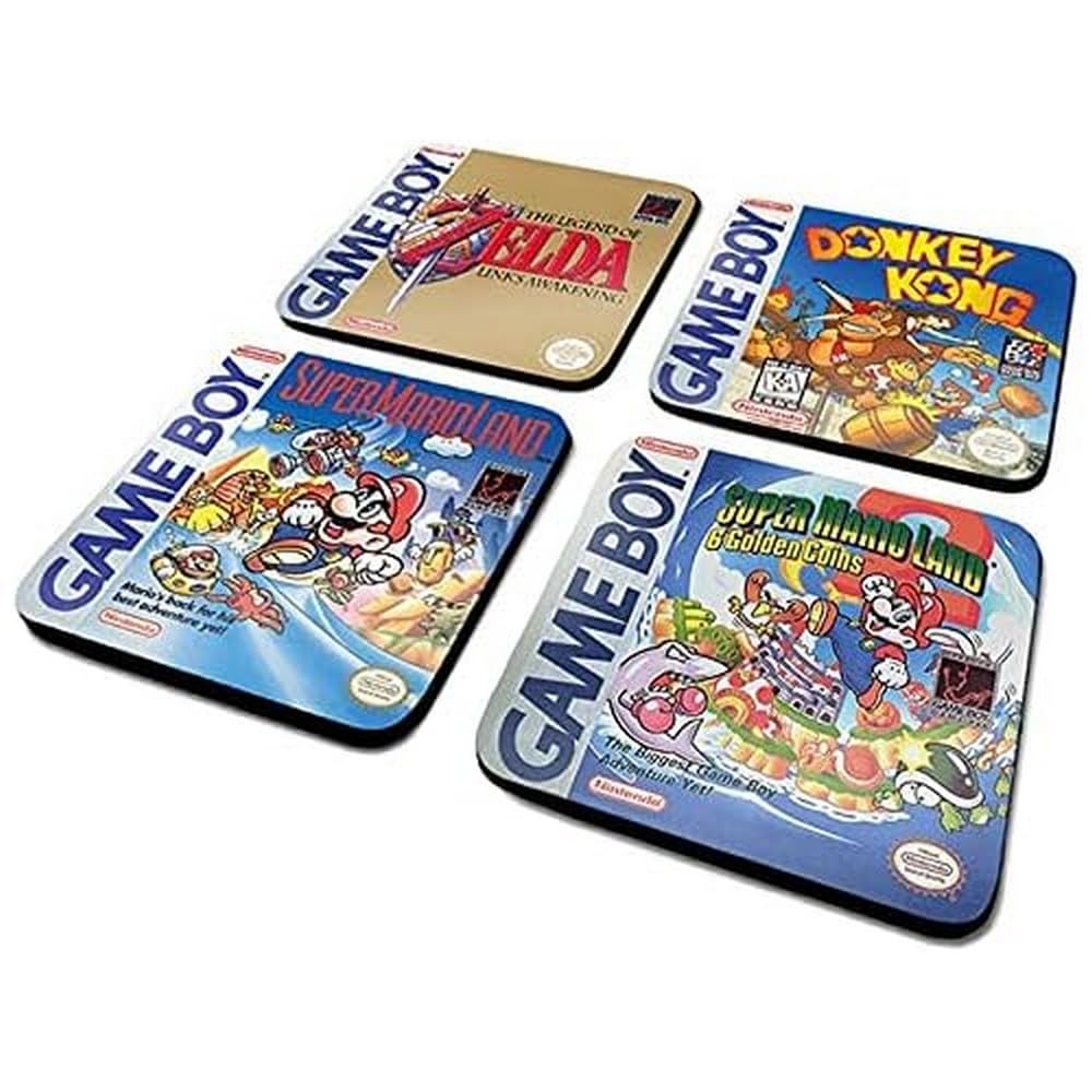 Nintendo CSP0022 Coaster Set of 4, Multi-Colour