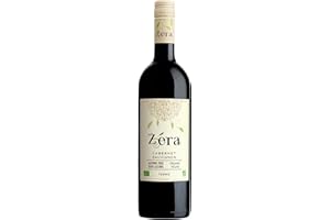 Zéra Non Alcoholic Wine - Cabernet Sauvignon, 750mL Bottle | Organic Alcohol Free Red Wine | Made in France | Fruit Centered with Spicy and Peppery Notes | Non-GMO Seeds and French Oak