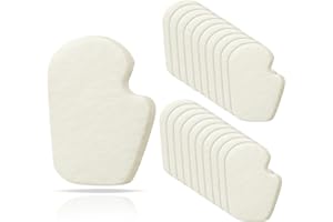 Cutecrop 20 Pcs Metatarsal Felt Foot Pad for Feet Felt Dancer Pads Callus Sesamoiditis Relief Forefoot Cushion Self Adhesive Relief Pain 1/4" Thick for Men Women(Right Style)