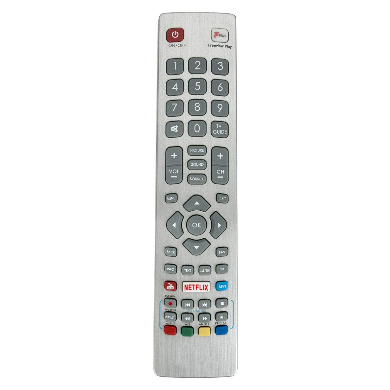 SHW/RMC/0129 Remote Control Replacement - VINABTY SHW/RMC/0121 Remote Control for TV LC-24DHG6001KF LC-32HI5432KF LC-40FI5242KF LC-48CFG6001KF LC-50CFG6001KF LC40FI5442KF LC32HI5432KF