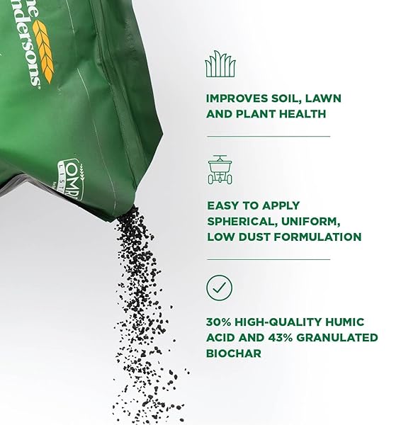 THE ANDERSONS HUMICHAR ORGANIC SOIL AMENDMENT WITH HUMIC ACID AND BIOCHAR COVERS 12,000 SQ FT (12 LB)