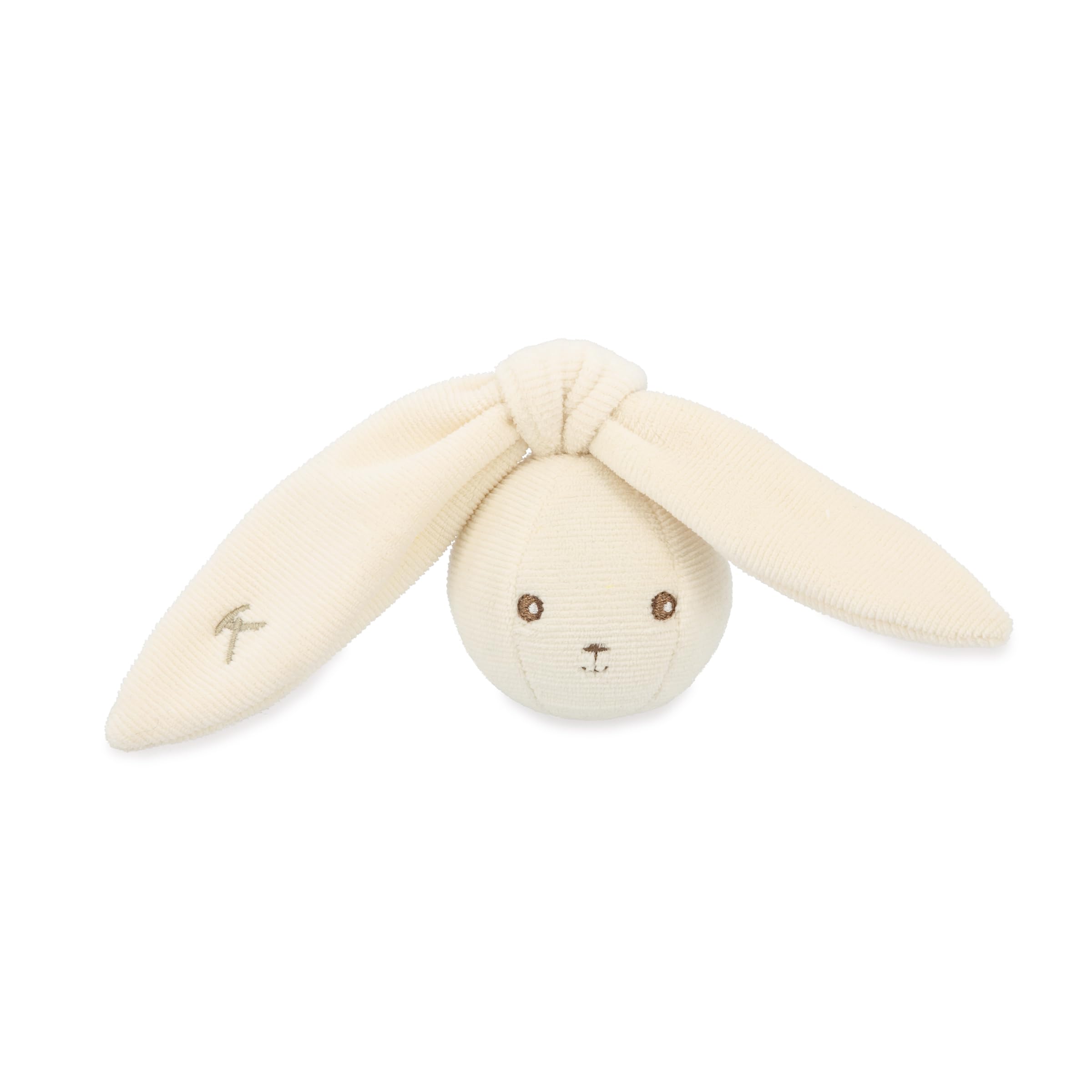 Kaloo - Lapinoo - Rabbit Rattle Ball - 6 cm - Cream Colour - Baby’s Velvet Rattle Ball - Ultra-Soft Material - 0 Months +, K218007