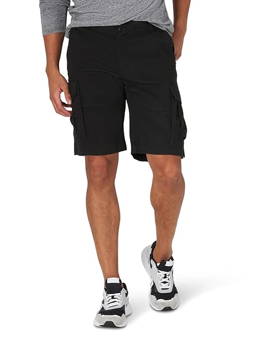 Lee Men's Extreme Motion Carolina Cargo Short, Black, 29