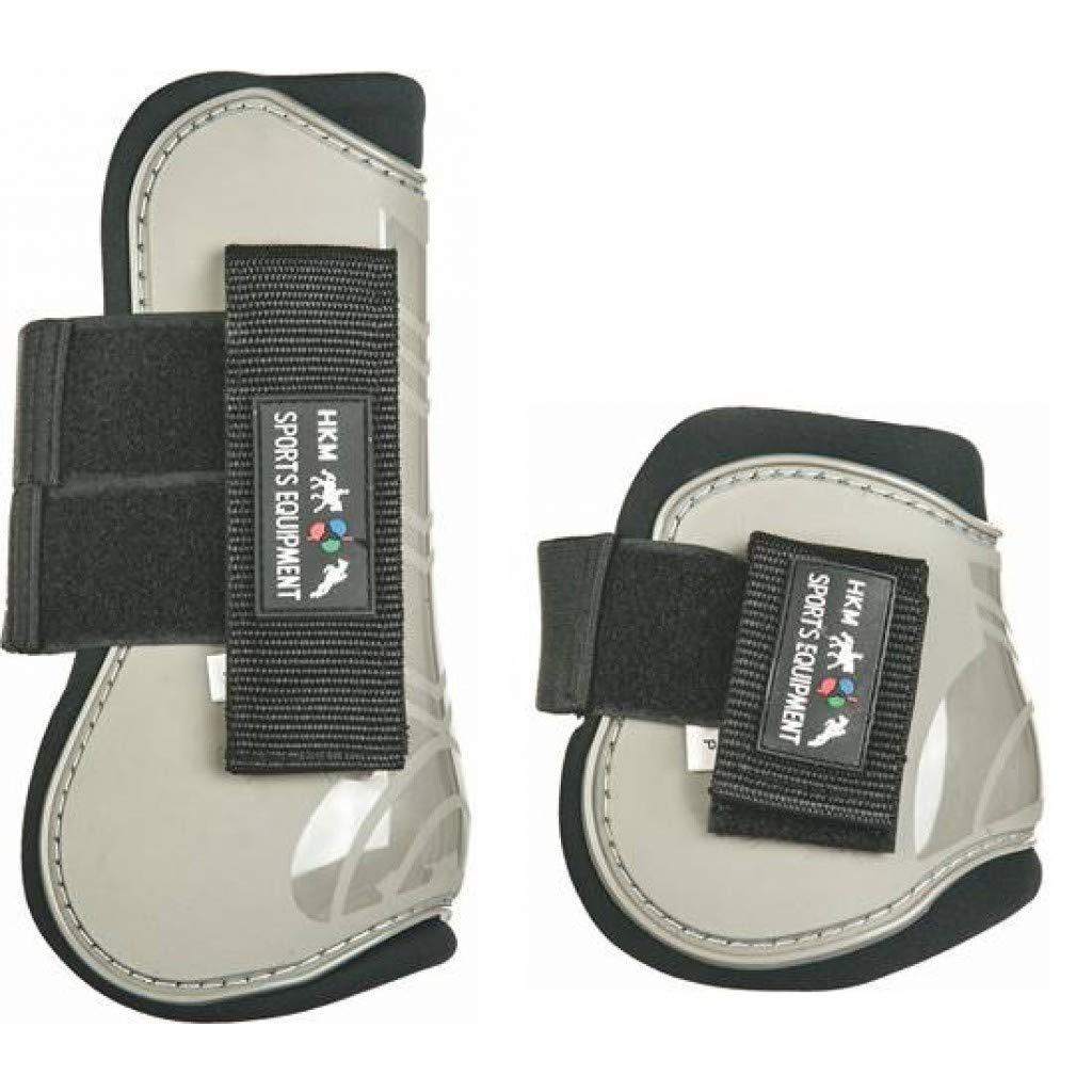 HKM Protection And Fetlock Boots Set Of 4 Taupe/Black Pony