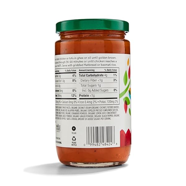 365 BY WHOLE FOODS MARKET, SAUCE MADRAS CURRY ORGANIC, 12 OUNCE