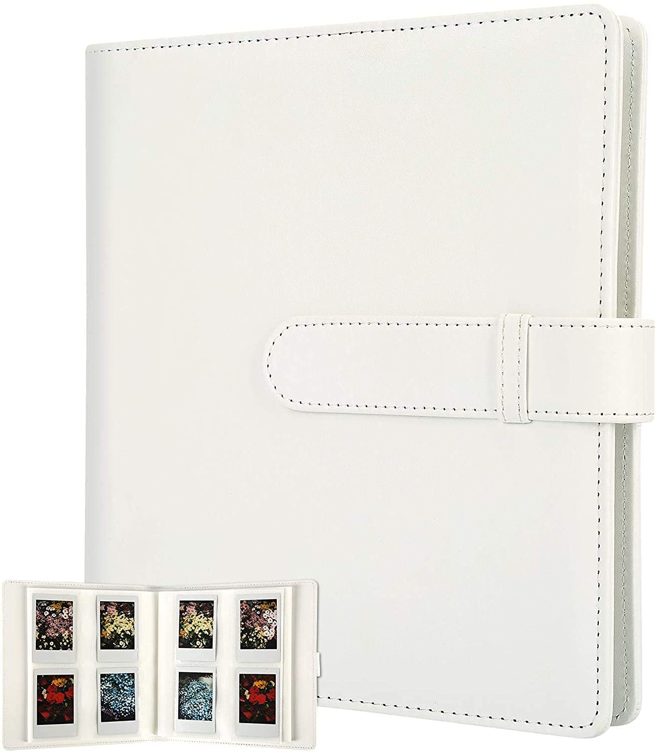 256 Pockets Photo Album for Fujifilm Instax Mini LiPlay 11 12 90 70 50S 26 25 9 8+ 8 7S Camera/Mini Link SP-1 Printer, Compatible with Polaroid Snap PIC-300 Mint Zip Instant Camera Printer (white)