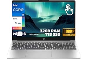 HP Touchscreen Business Laptop, 15.6" FHD Display, Intel Core i7-1355U, 32GB DDR4 RAM, 1TB SSD, Windows 11 Home, Copilot Read