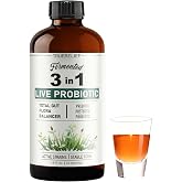 TRUERELIEF Women's Daily Probiotic + Prebiotic + Postbiotic Liquid, 3-in-1 for Gut Health, 10 Strains &amp; 18 Fermented Herbs (1)