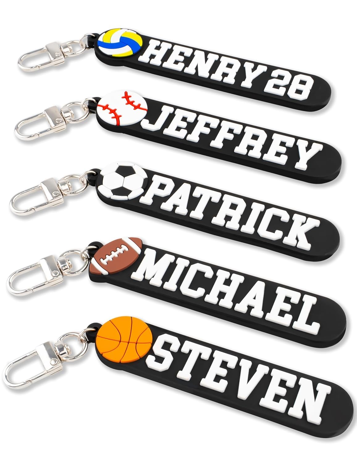 SODWINCO Personalized Sports Keychain – Custom