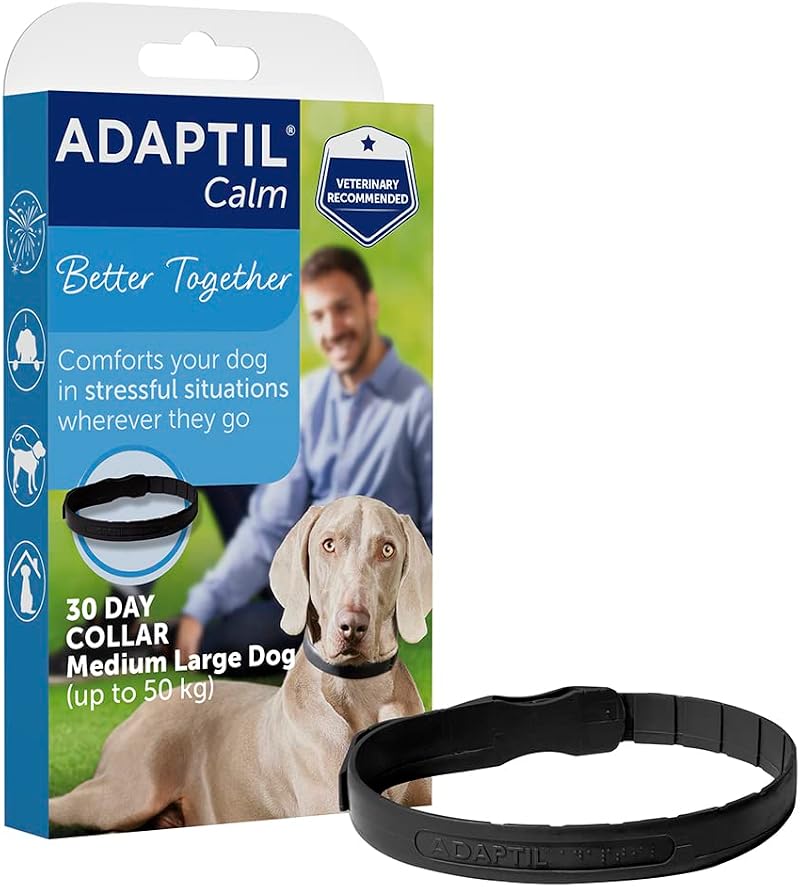 Adaptil Calm On-The-Go Dog Collar Medium Large Calming Pheromones