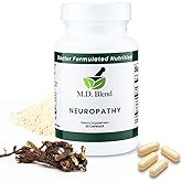 Neuropathy - Natural Blend for Optimal Nerve Pain Relief & Wellness, Alpha Lipoic Acid, L-Carnitine, Vitamins B6 & B12, Skullcap Root, Acetyl L-Carnitine Neuropathy Supplements 30 Capsules (Pack of 1)