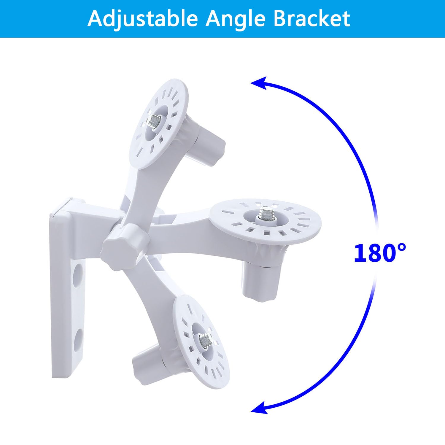 Wall Mount Compatible with TP-Link Tapo C210/ C200 and Kasa Indoor Pan EC70/ EC71/ KC410S, Adjustable Angles Bracket 180 Degree Rotation Easy to Install Security Camera Bracket/Holder, 2 Pack