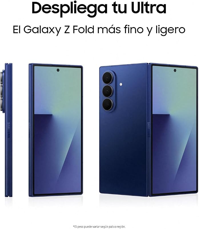 Galaxy Z Fold7 256GB - Galaxy AI, Ligero y Plegable, Pantalla Grande, Cámara 200MP, Memoria 12GB, Negro Oscuro, Garantía del Fabricante 3 Años + 1 año Extra (Versión Española) — foto 4 de 8