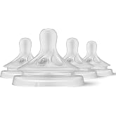 Philips Avent Natural Response Nipples, Extra Slow Flow (Flow 1), 4-Pack, SCY961/04