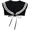 HoosaiyWoo Sailor Collars Scarf for Women Top Fake Collar Necklaces Shawl wraps Match Sweater Shirt Dress