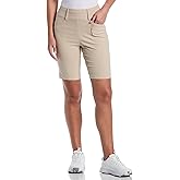 PGA Tour Womens 9.5” Pull-on Golf Shorts with Tummy Control, Performance Stretch, Moisture-Wicking, Sun Protection