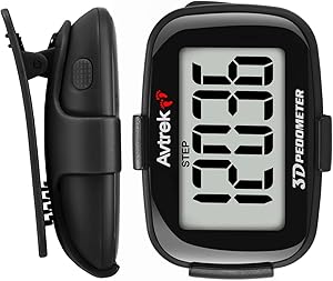 AVTREK Präziser 3D-Schrittzähler Mini-Schrittzähler für Walking oder Laufen im Freien Wanderaktivitäten
