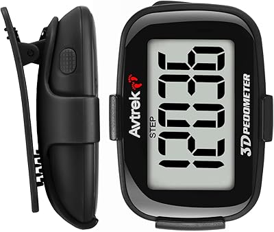 AVTREK Präziser 3D-Schrittzähler Mini-Schrittzähler für Walking oder Laufen im Freien Wanderaktivitäten
