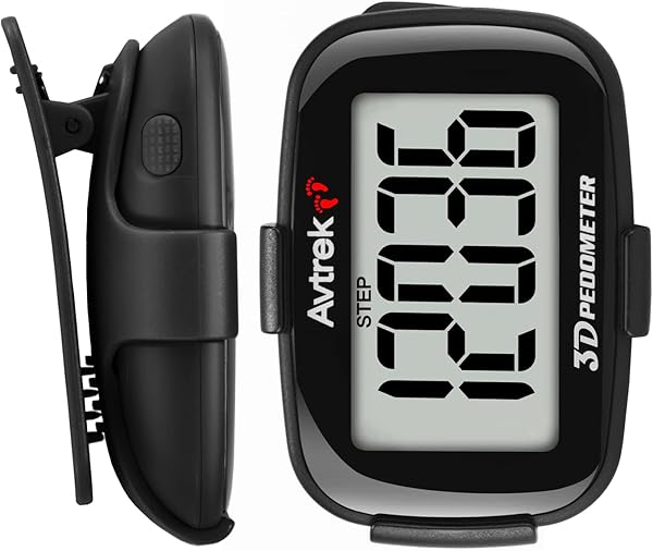AVTREK Präziser 3D-Schrittzähler Mini-Schrittzähler für Walking oder Laufen im Freien Wanderaktivitäten