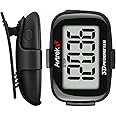 AVTREK 3D Step Counter Clip On with LED Backlight Pocket Pedometer for Walking Outdoor Activities Fitness Tracker Without Smartphone