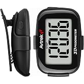AVTREK 3D Step Counter Clip On with LED Backlight Pocket Pedometer for Walking Outdoor Activities Fitness Tracker Without Smartphone